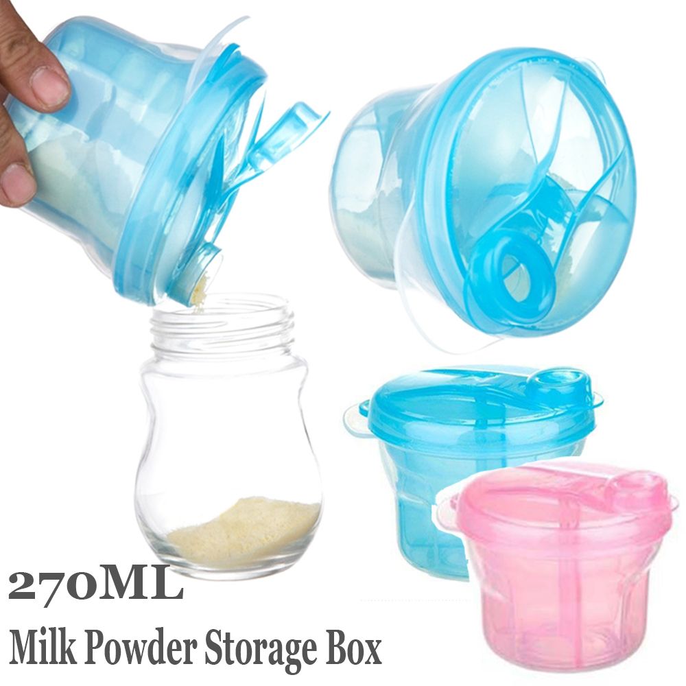 Baby Food For Travelling - กล่องใส่ขนมแบบพกพา กล่องเก็บอาหารเด็ก กล่องเก็บอาหาร กล่องเก็บนมผง ขวดเดินทางสำหรับเด็กวัยหัดเดิน