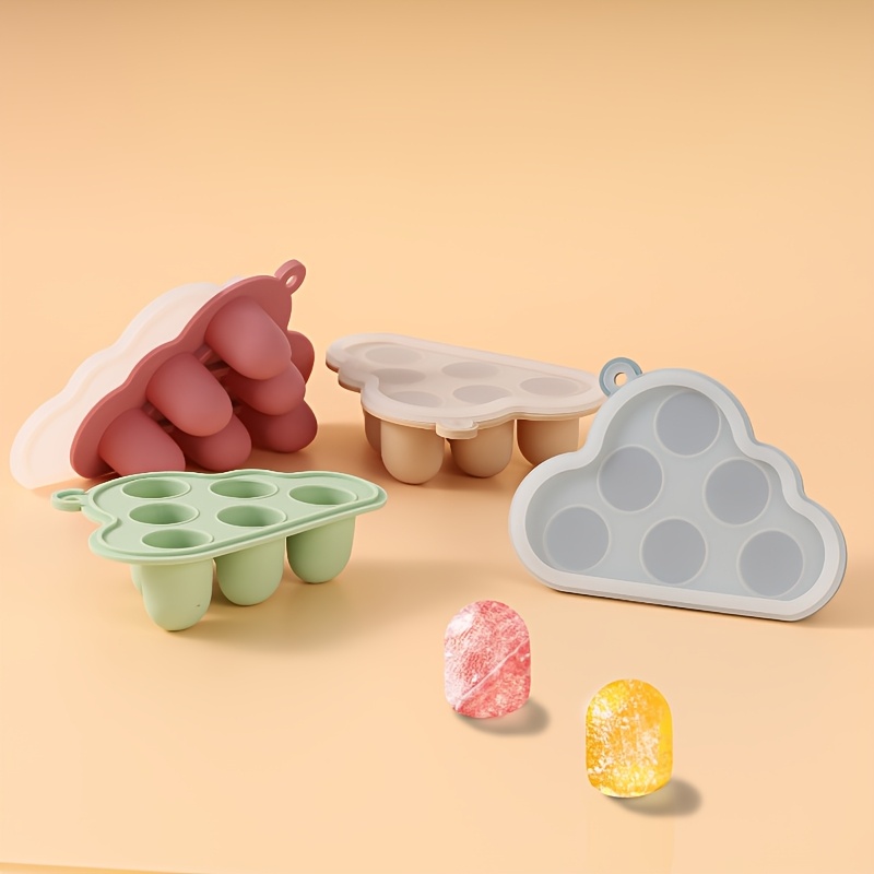 Baby Food Vegetable - 2 pcs/1 PC Mini-เด็กผักผลไม้ตู้แช่แข็งแม่พิมพ์พร้อมฝาปิด,ซิลิโคนถาดอาหารสําหรับผลไม้ Feeder, นมTeething
