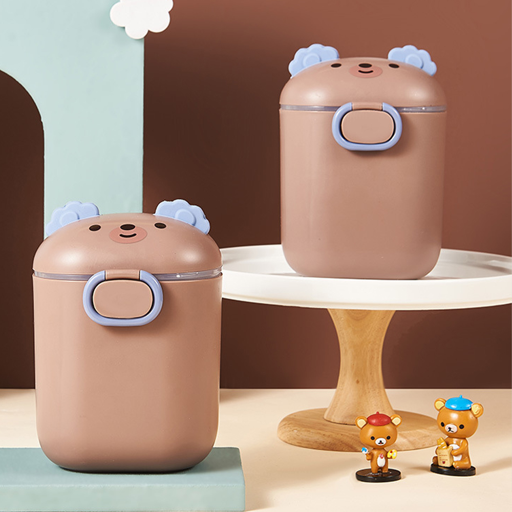 Baby Food For Travelling - ภาชนะบรรจุอาหารเด็กแบบพกพา พร้อมหูหิ้ว ปิดผนึกแน่นสนิท มีช่องแบ่งสำหรับเก็บซีเรียลและอาหารเด็กจำเป็น