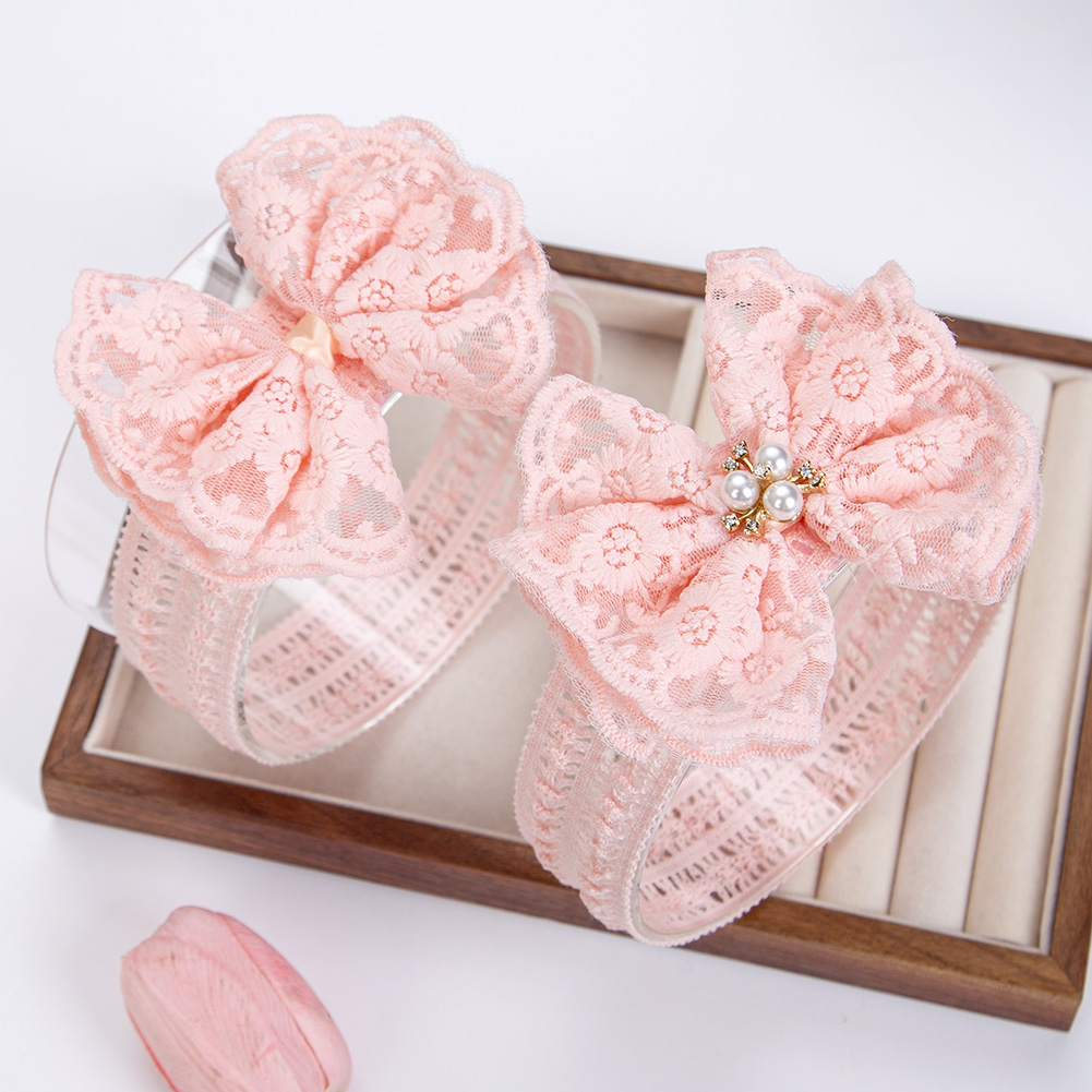 Baby Food Jelly - ครีมลูกไม้เด็กHeadbandsสําหรับทารกแรกเกิดเจ้าหญิงสาวใหญ่ผมBowsกว้างRhinestone Pearl Hairbandsเด็กHeadwearอุปกรณ์เสริม