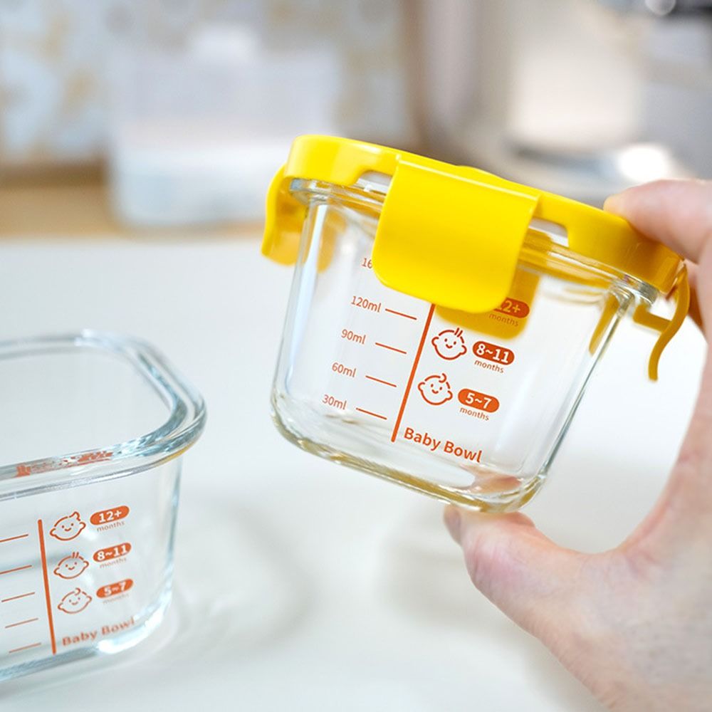 Baby Food Zone - กล่องเก็บอาหารใหม่ 170 มล. ใช้กับไมโครเวฟได้ ปลอดภัยสำหรับอาหารเด็ก แก้วใส่อาหารเด็ก