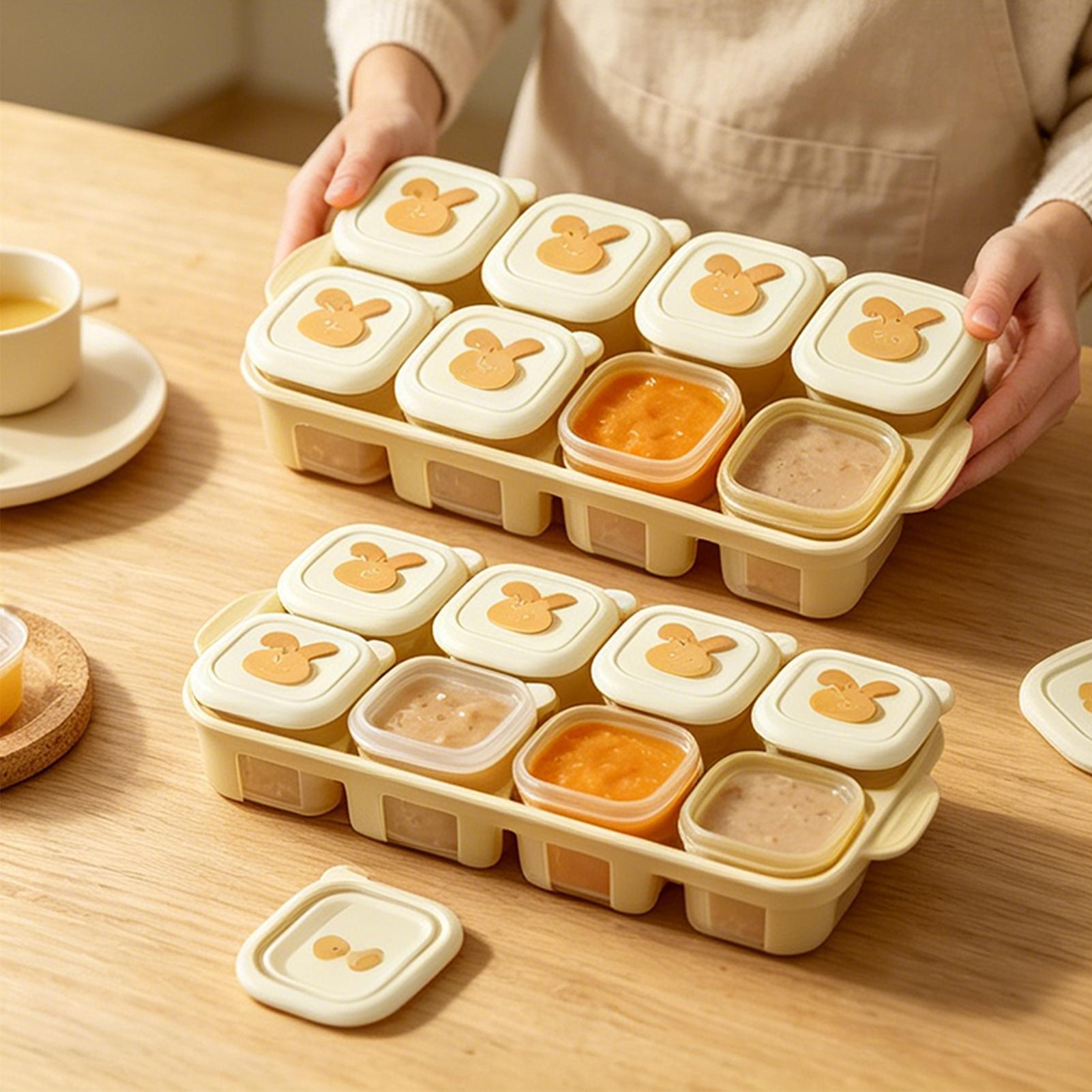 ถาดแช่อาหารทรงลูกบาศก์ ภาชนะใส - Freezer Tray Baby บทวิจารณ์และราคา
