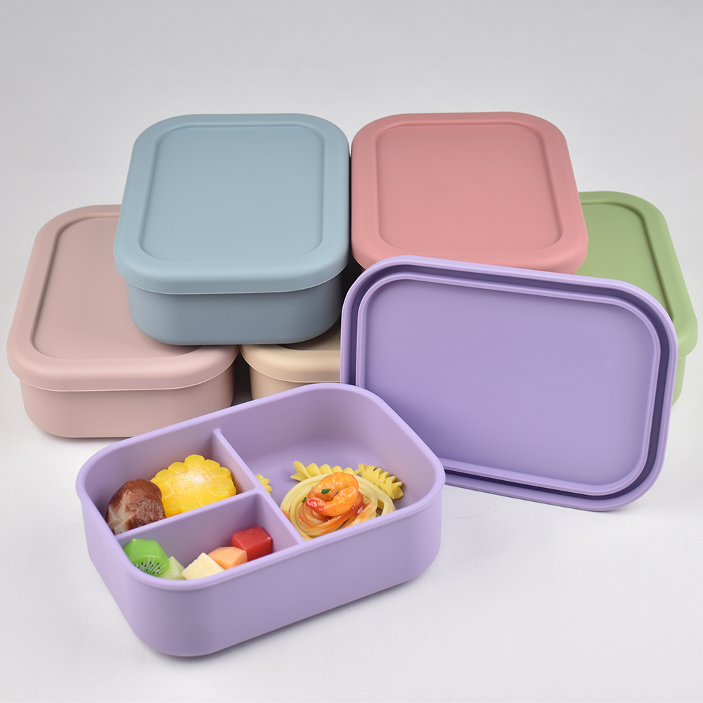 กล่องอาหารกลางวันแบบซิลิโคน 3  - Baby Food Zone บทวิจารณ์และราคา