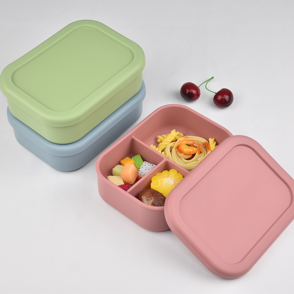 กล่องอาหารกลางวันแบบซิลิโคน 3  - Baby Food Zone บทวิจารณ์และราคา