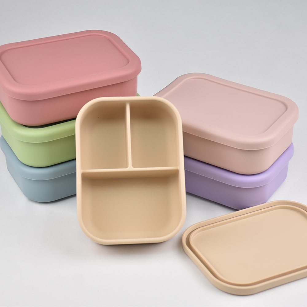 กล่องอาหารกลางวันแบบซิลิโคน 3  - Baby Food Zone บทวิจารณ์และราคา