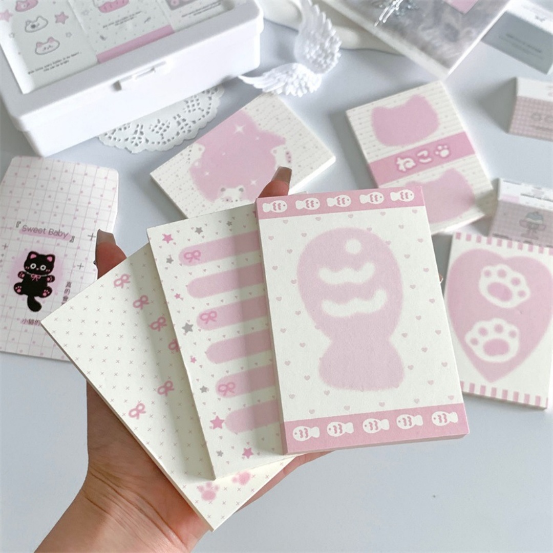 สมุดโน้ตลายแมวสีชมพูน่ารัก 50  - Baby Food List บทวิจารณ์และราคา