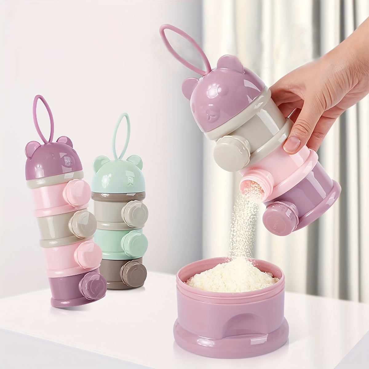 ภาชนะใส่นมผงเด็กความจุขนาดใหญ่ - Baby Food Zone บทวิจารณ์และราคา