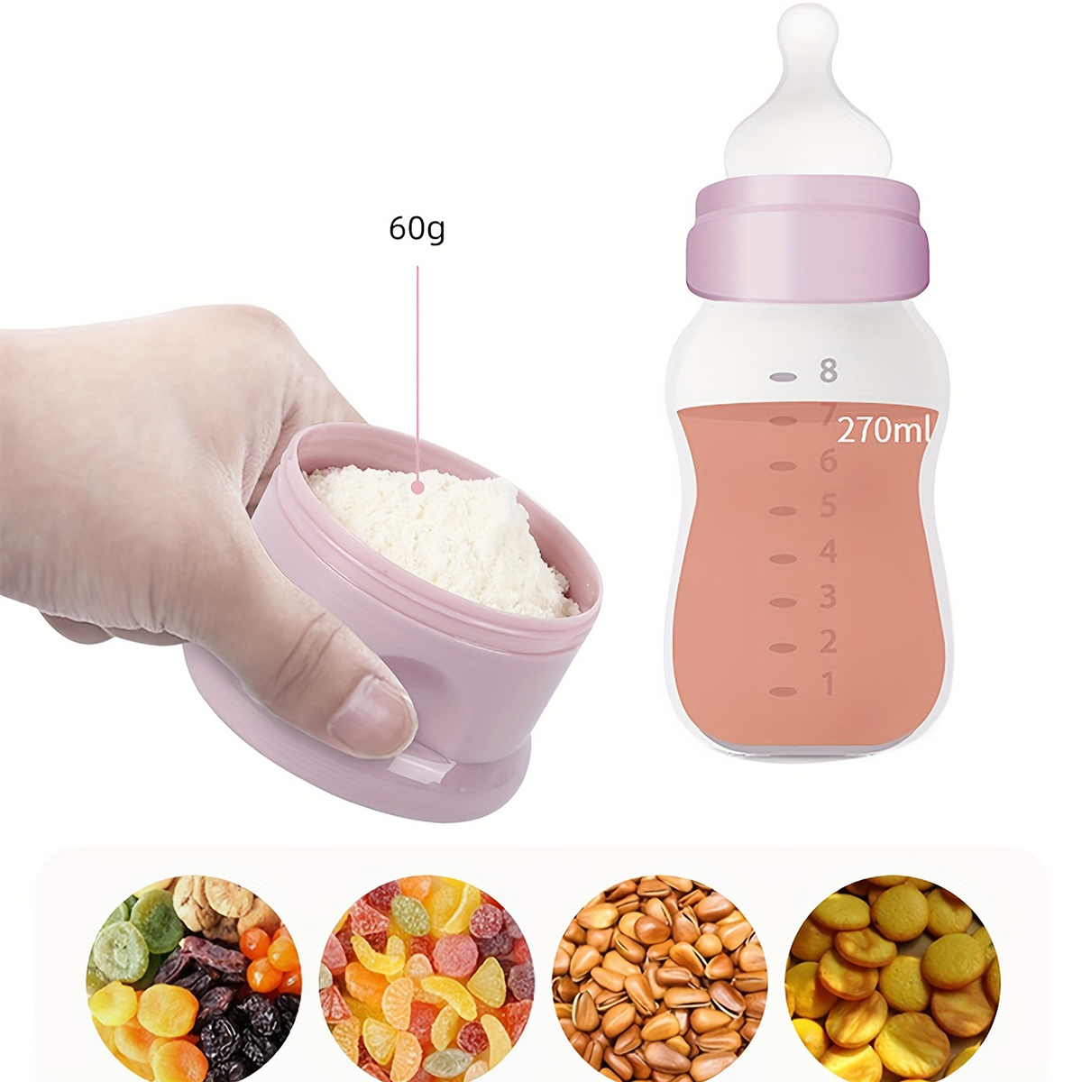 ภาชนะใส่นมผงเด็กความจุขนาดใหญ่ - Baby Food Zone บทวิจารณ์และราคา