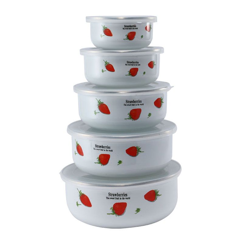 ชุดชามเคลือบหนา 5 ชิ้น พร้อมฝา - Baby Food With Iron บทวิจารณ์และราคา