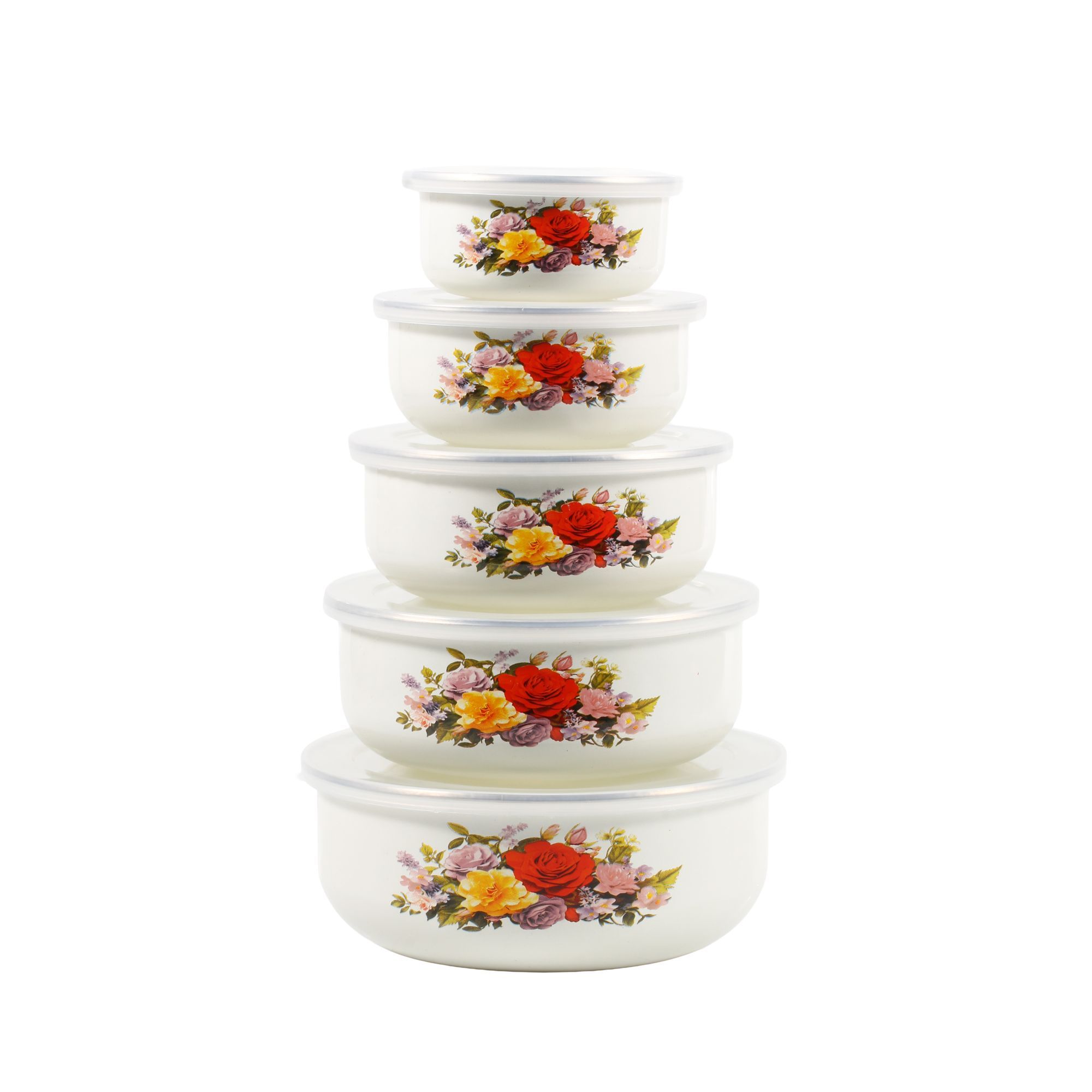 ชุดชามเคลือบหนา 5 ชิ้น พร้อมฝา - Baby Food With Iron บทวิจารณ์และราคา