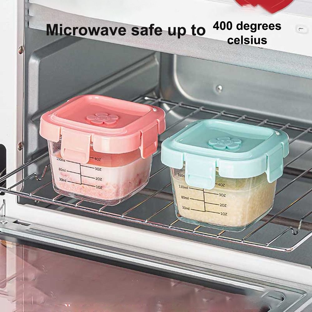 กล่องเก็บอาหารทำจากแก้วขนาด170 - Baby Food Zone บทวิจารณ์และราคา