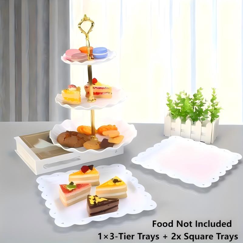 1/3/4/5 ชิ้นชุดถาดอาหารตกแต่ง  - Baby Food List บทวิจารณ์และราคา