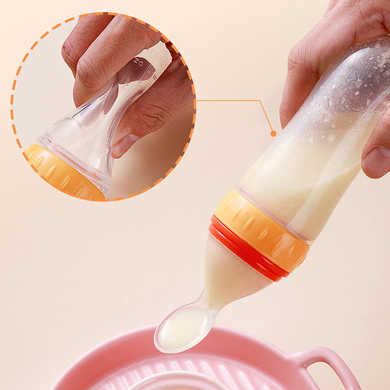 บีบขวดนมซิลิโคนทารกแรกเกิดการฝ - Baby Food Zone บทวิจารณ์และราคา