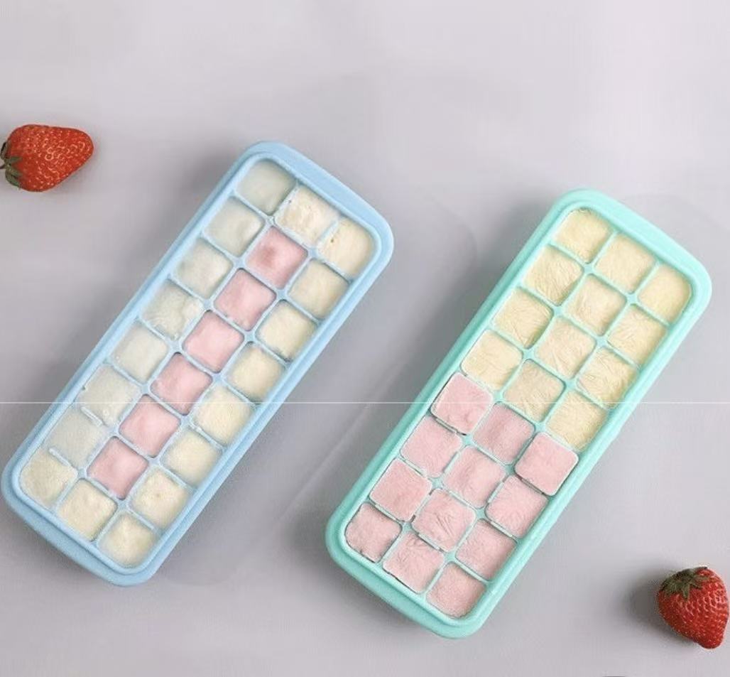 ถาดน้ำแข็งซิลิโคนพร้อมฝาปิด 24 - Freezer Tray Baby บทวิจารณ์และราคา