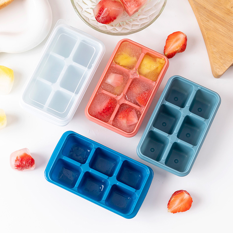 ถาดน้ำแข็งก้อนซิลิโคนที่มีฝาปิ - Freezer Tray Baby บทวิจารณ์และราคา