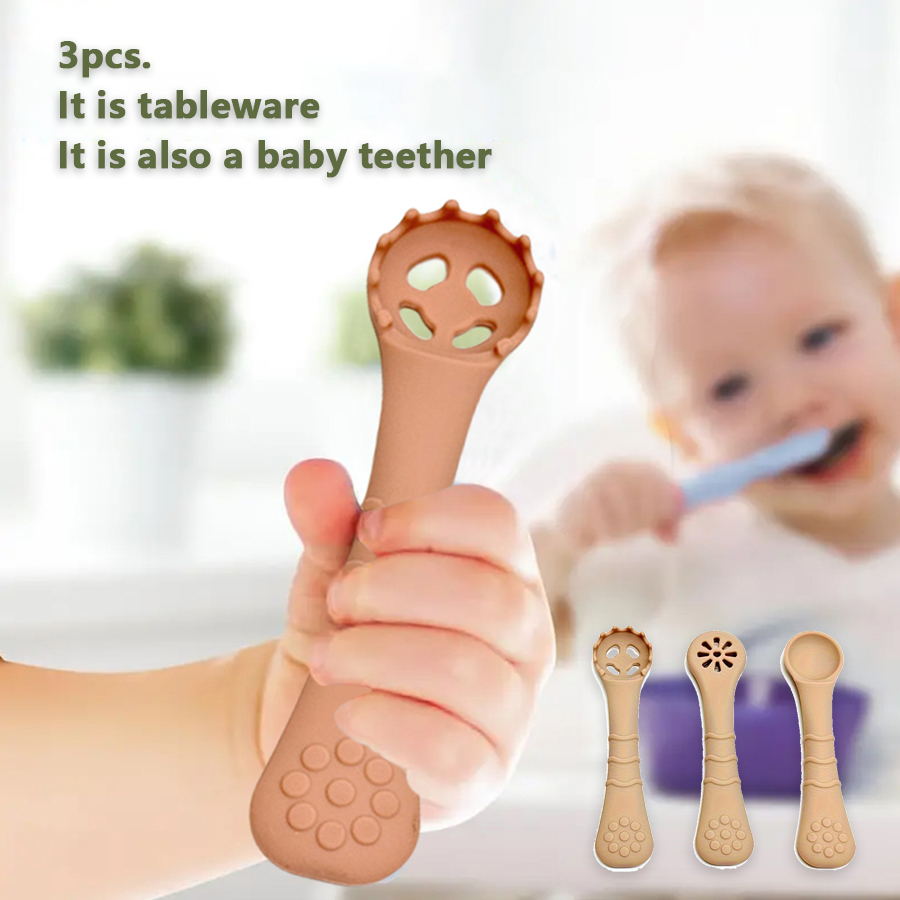 ช้อนอาหารเด็กซิลิโคน ชุดอาหารฝ - Baby Food For 6 Months บทวิจารณ์และราคา