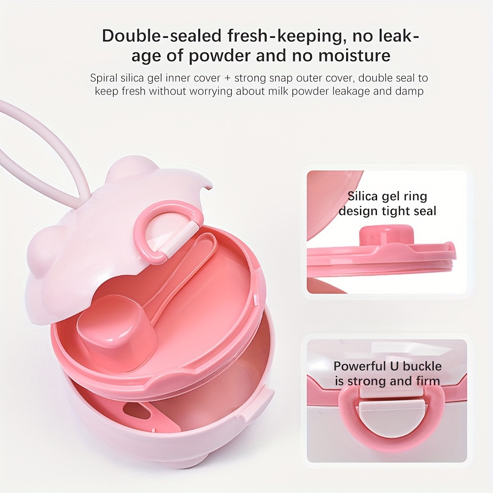 กล่องนมผงสี่ชั้นแบบพกพา 1 ชิ้น - Baby Food Zone บทวิจารณ์และราคา