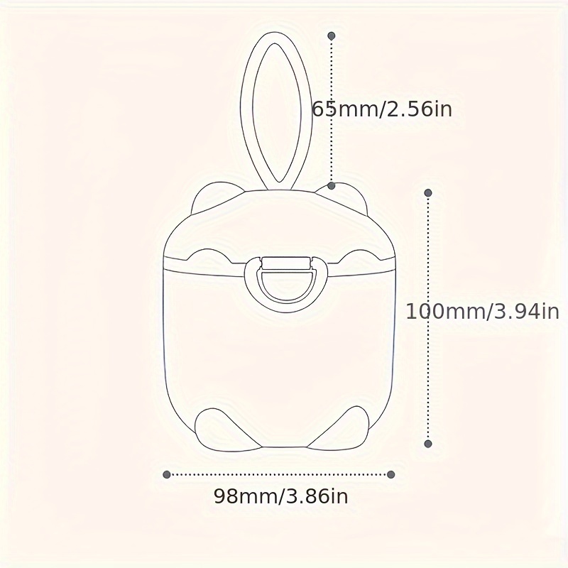 กล่องนมผงสี่ชั้นแบบพกพา 1 ชิ้น - Baby Food Zone บทวิจารณ์และราคา