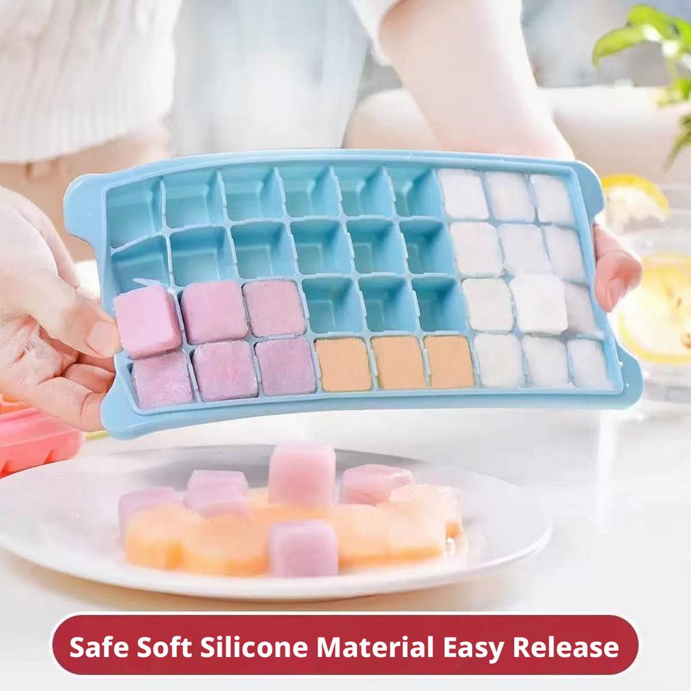ถาดน้ำแข็งซิลิโคนพร้อมฝาปิด 36 - Baby Food Jelly บทวิจารณ์และราคา