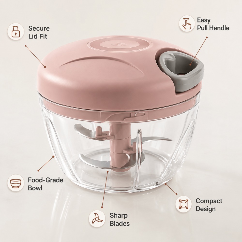 เครื่องบดกระเทียมแบบดึงเชือกด้ - Baby Food Vegetable บทวิจารณ์และราคา